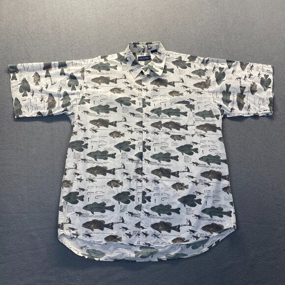 Britches Other - Men's Shirt Green Sailfish‎ Swordfish fish Fishing Sportsman Short Sleeve XL